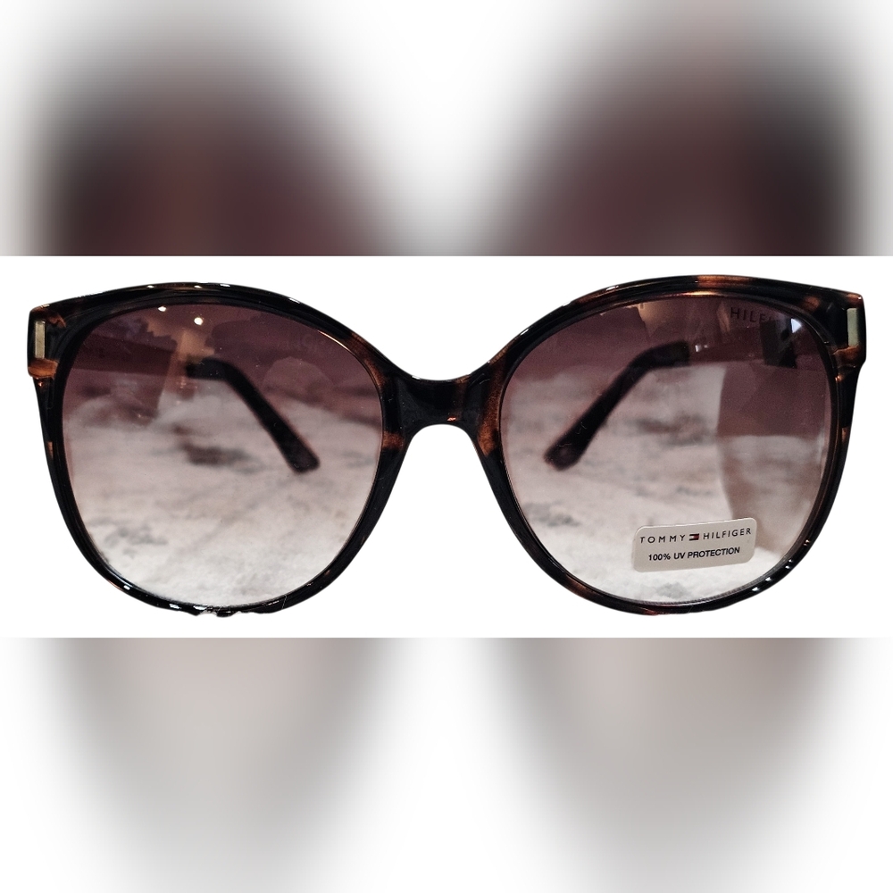 Tommy Hilfiger Women's Brown Gradient Cat-Eye Sunglasses, 100% UV Protected, New - Picture 2 of 5
